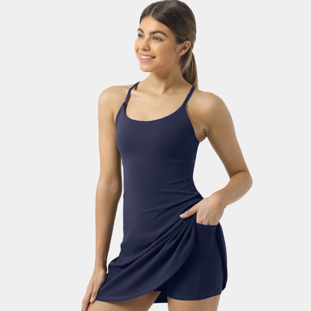 Brand new Halara 2-in-1 Flare Activity Dress